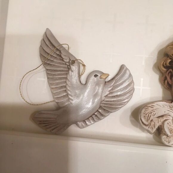 Vintage Angel & Dove Ornaments - Picture 3 of 4